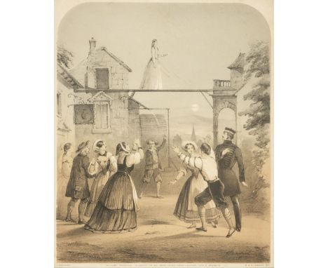 * After Brandard (John 1812-1863). The Count Rodolpho "Silenzio, Un Sol Passo, Un Sol Grido L'Uccide," Atto 2. Sceno 10., col