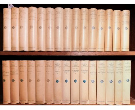 Galsworthy (John). The Works of John Galsworthy, Manaton Edition, 30 volumes, London: Heinemann, 1923-26, frontispiece to eac