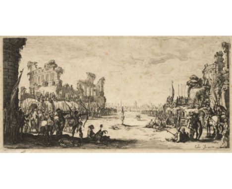 * Callot (Jacques, 1592-1635), Le Martyre de St Sébastien (The Martyrdom of St Sebastian), circa 1630, etching with engraving
