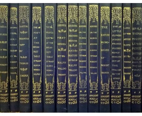 J. M. Dent &amp; Co. The Temple Classics, approximately 190 volumes, edited by Israel Gollancz, circa 1890s, some light tonin