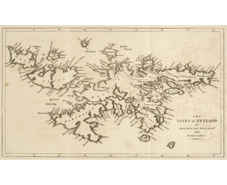 Gifford (Thomas). An Historical Description of the Zetland Island, 1st edition, London: J. Nichols, 1786, folding engraved ma