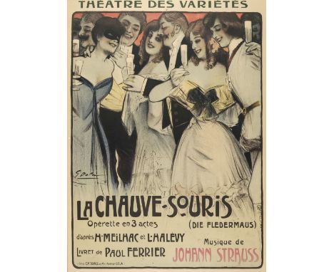 * Dola (Georges, 1872-1950). La Chauve-Souris (Die Fledermaus), Operette en 3 actes, d'apres H. Meilhac et L'Halevy, Livret d