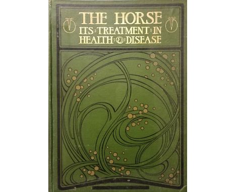 Axe (J. Wortley). The Horse, its treatment in health and disease..., 9 volumes, London: The Gresham Publishing Company, 1906,