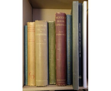 Bookbinding reference. An Historical Sketch of Bookbinding, by S.T. Prideaux, 1893, photogravure frontispieces, bookplate of 