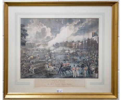 * Summers (W.). This print of the Grand Review which took place in Hyde Park on Monday 9th July 1838, in the Presence of her 