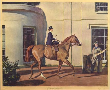 Sir Alfred Munnings KCVO, PRA (1878-1959) - Lithograph - 'Our Mutual friend the Horse', signed in pencil lower right, publ. F