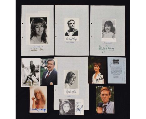 Dr Who - Collection of signed photograph postcards autographed by Nicholas Courtney (Brigadier Lethbridge-Stewart), Michael C