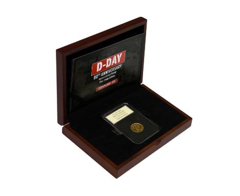 Charles III Bailiwick of Jersey limited edition 9ct gold penny, first strike edition, 2024, commemorating the 80th anniversar