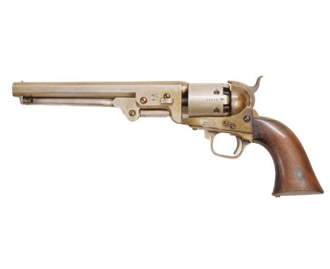 .36 inch calibre London Colt model 1851 Navy Revolver, serial no. 24304 matching throughout except for wedge which has not be