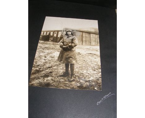 CHARLES F PULMAN - a very interesting album containing First World War photographs taken by the R.F.C photographer Charles Pu