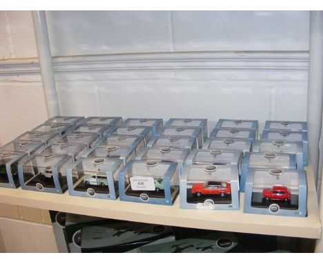 Thirty Oxford Automobile Company die cast model vehicles - boxed 