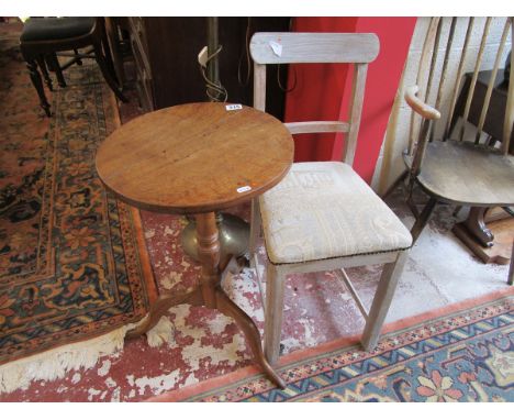 Small tripod table & bedroom chair