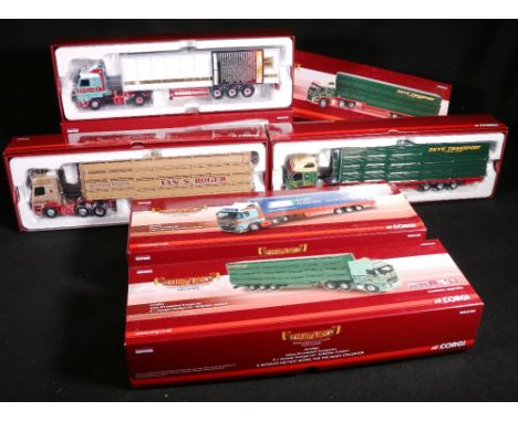 Five Corgi Hauliers of Renown limited edition articulated lorries CC14010, CC14022, CC13914, CC13524 and CC14806, each boxed.