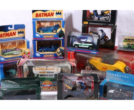 Nine Corgi limited edition 1:50 scale Scammell vehicles, twenty-eight other Corgi vehicles, etc. boxed.