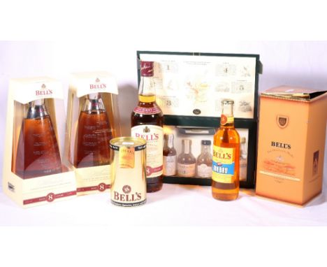 BELL'S 8 year old blended malt whisky special Millennium bottling 2000, 40% vol 70cl, two bottles of BELL'S Millennium decant