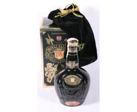 ROYAL SALUTE LXX blended Scotch whisky, limited edition bottled by Chivas Brothers Ltd in Wade decanter, 40% vol 70cl, boxed