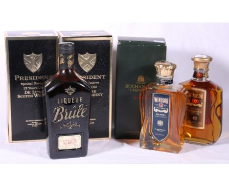 WINDSOR 17 year old blended Scotch whisky blended and bottled by Hill Thomson & Co Ltd 40% vol. 50cl; another 12 year old; tw