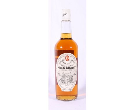 GLENGRANT 15 year old single malt Scotch whisky, bottled by Gordon & McPhail of Elgin, 70% proof, 26 2/3 floz.