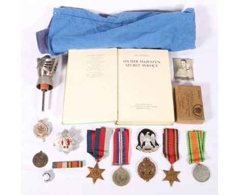 WWII four medal group comprising War Medal, Defence Medal, 1939-45 Star and Burma Star in issue box named to WAJ Robertson of