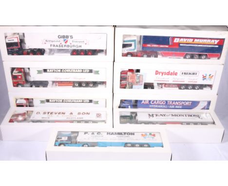 Nine Eligor 1:43 scale articulated lorries including 112800, 223226, 113142, 112048, 113246, 112737, 113668, 112113 and 11304