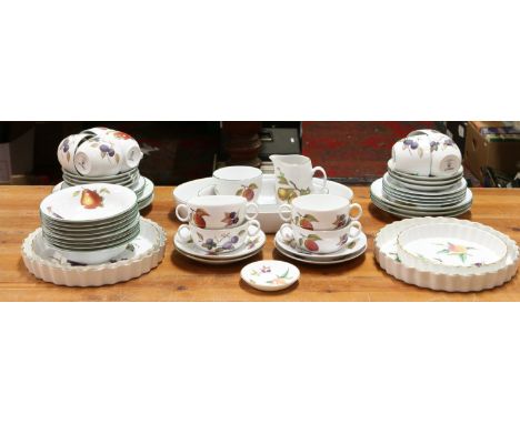 A Royal Worcester Evesham Vale part tea service.
