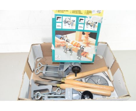 WOLFCRAFT DRILL LATHE SET AND TOOLS