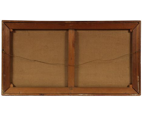 MALER A.20.JH., "Jagdstilleben", Öl/Lwd., 54,5 x 105, besch., R.