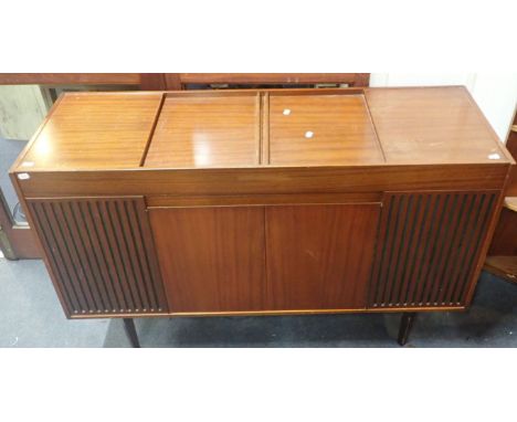 A MARCONIPHONE 4310 IN TEAK CABINET, GARRARD DECK with instruction leaflet, 1960s 119cm wide (not tested)