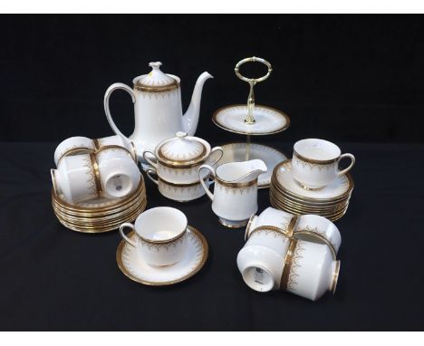 A PARAGON 'ATHENA' TEA SERVICE for ten, including two-tier cakestand