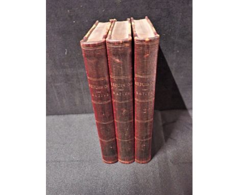 HARDY, THOMAS: THE RETURN OF THE NATIVE first edition, volumes I-III, published by Smith, Elder &amp; Co, 1878, in red three 