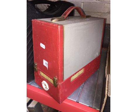 A slide projector 