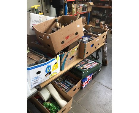 Five boxes of assorted tools 