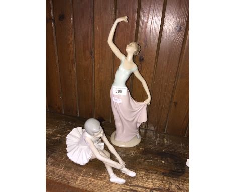 2 Ballerina Nao figurines 