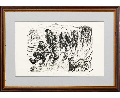 * PETER HOWSON OBE (SCOTTISH b. 1958), DEFEATED limited edition artist's proof print on paper, signed, titled, dated '94 and 