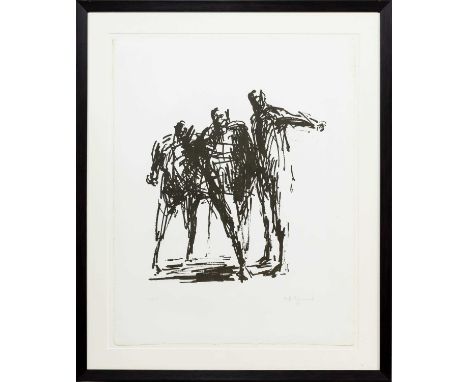 OLIFFE RICHMOND (AUSTRALIAN 1919 - 1977), STANDING GROUP limited edition lithograph on paper, signed, dated '66 and numbered 