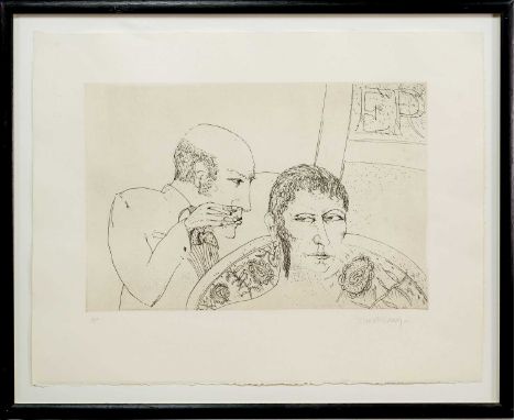 * JOHN BELLANY CBE RA HRSA (SCOTTISH 1942 - 2013), UNTITLED artist's proof etching on paper, signed and numbered A/Pmounted, 