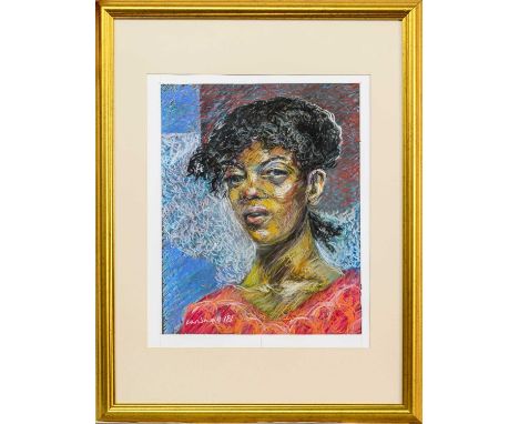 EDWARD CHISNALL, HAND ROLLED IN HAVANA pastel on paper, signed and dated '18mounted, framed and under glassimage size 39cm x 