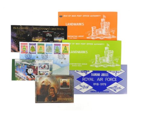 A large quantity of IOM first day covers, presentation packs, etc