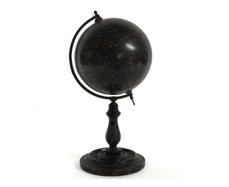 A Philip's popular celestial globe, inscribed 'Magnitudes 1st/2nd/3rd/4th/5th G Philip & Son, Fleet Street, London, on an ebo