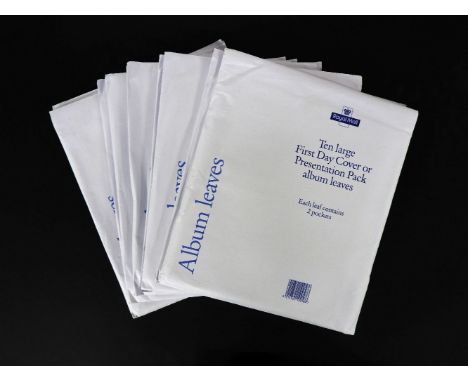 Twelve pack of new first day cover album leaves