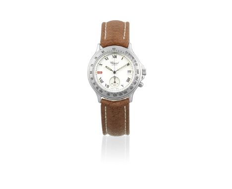Chopard. A limited edition stainless steel quartz calendar single button chronograph drivers wristwatchModel: Mille MigliaRef