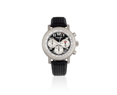 Chopard. A Limited Edition titatinum automatic calendar chronograph drivers wristwatchModel: Mille MigliaReference: 8407, Com