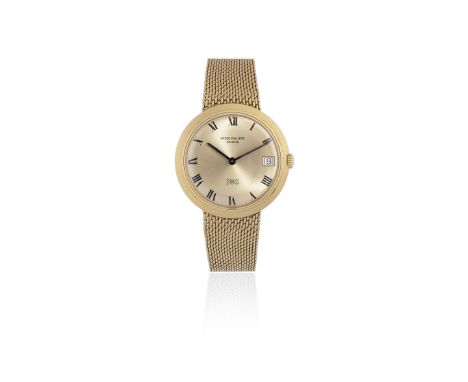 Patek Philippe. An 18K gold automatic calendar bracelet watchModel: Calatrava 'IOS'Reference: 3565/1Date: Circa 1965Movement: