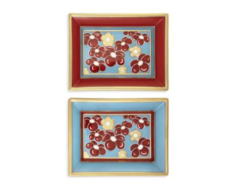 A pair of 'Fleurettes et Feuillage' Patek Philippe commemoration Limoges dishes from 2011Signed: Both stamped LimogesSize: Ap