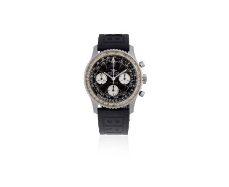 Breitling. A stainless steel manual wind chronograph wristwatchModel: NavitimerReference: 806Date: Circa 1965Movement: 17-jew