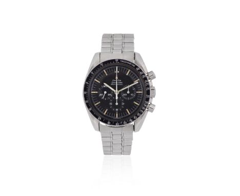 Omega. A stainless steel manual wind chronograph bracelet watchModel: Speedmaster ProfessionalReference: 145.022-68 STDate: C