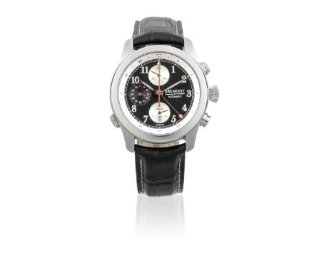 Bremont. A limited edition stainless steel automatic calendar chronometer chronograph pilots wristwatch with dual time zoneMo