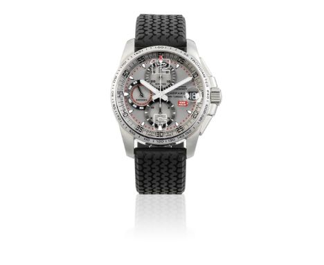 Chopard. A Limited Edition stainless steel automatic calendar chronograph drivers wristwatchModel: Mille Miglia Gran Turismo 