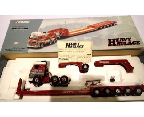 Corgi heavy haulage CC12404 Chris Bennett - Volvo, Jeep Dolly and King trailer, very good - excellent condition, boxed. P&amp