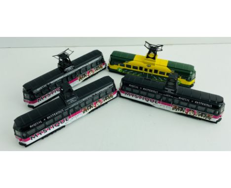 4x Corgi 1:76 Blackpool Trams Unboxed - (DAMAGED PANTOGRAPHS) P&amp;P Group 1 (£14+VAT for the first lot and £1+VAT for subse